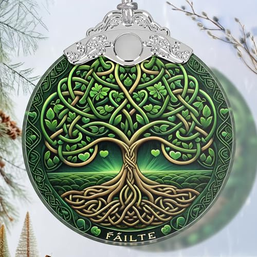 Christmas Tree of Life Stained Glass Ornament - Holiday Home Decor - Gift Exchange Present - The Tree of Wisdom