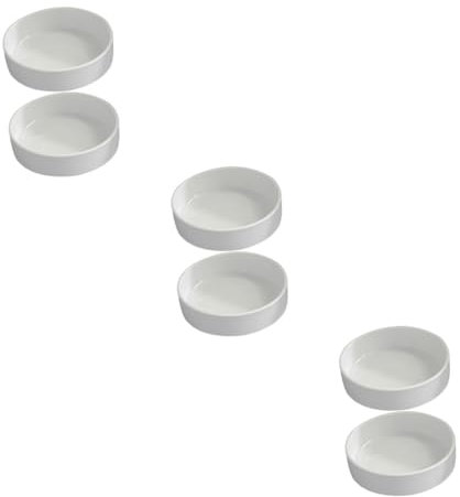 Gogogmee 6pcs Ceramic Plant Pot Saucer Bonsai Pot Trays Plant Trays Water Catcher Home Decor Indoor Accessories