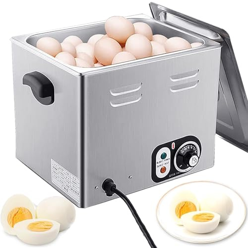 Dfdieratve Macchina per Uova Sode con Sorgenti Termali, Macchina Commerciale per Bollire Le Uova con Sorgenti Termali, Cuociuova Automatico per Uova con Sorgenti Termali da 60 Pezzi, 30-110℃