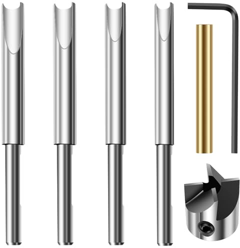 7Pcs Pen Mill Set High Speed Steel Pen Barrel Trimmer Kit Rustproof Pen Barrel Trimming Good Cutting Pen Mill Trimmer Set Efficient Cutter Shafts Mill Trimmer Set for Woodorking