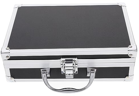 FUTUREORYY Aluminium Tragekoffer Werkzeugkoffer Abschließbar Kompakt 23x16x7cm Mit Robustem Metallgehäuse Für Elektriker Und Handwerker