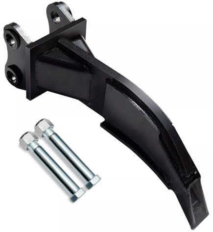 Jiawu Mini-Baggerzubehör Ripper, Legierungsstahl-Ripper-Befestigungshaken für 0,8-1,5T Mini-Bagger, Einzelhaken-Bagger, Spannweite: 3,54 Zoll, Lochdurchmesser: 0,98 Zoll