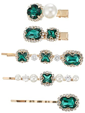 WOFASHPURET Strass-haarspangen für Damen und Mädchen Haarclip mit Strass Haarschmuck aus Hochwertigem Material