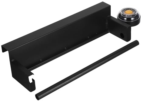 CIYODO Gancio Porta Sacchetti per Supermercato Nero Supporto da Parete e Banco per Sacchetti Spesa Dispenser Organizzatore Facile da Usare per Negozi e Mercati Design Moderno e Compatto