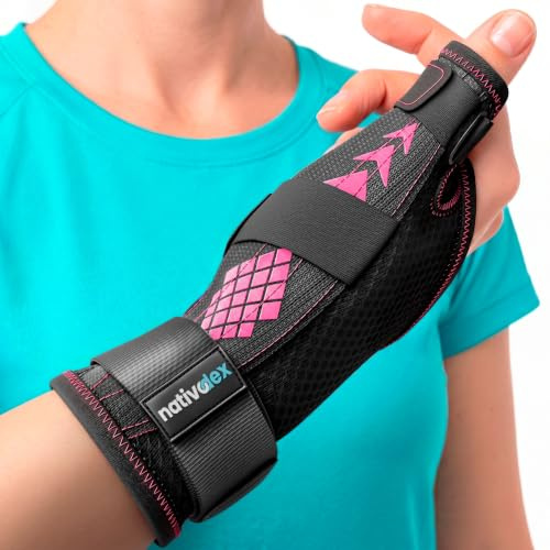 NativoDex Attelle Pouce Droit et Gauche, Orthèse, Tendinite de Quervain | Stabilisateur Pouce et Poignet · Rhizarthrose et Arthrose · Sangle Réglable