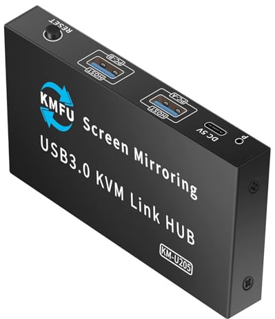 fztonk Le Dispositif de Partage d ' Ordinateur à Commutation KVM Multiple connecte Les claviers et la Souris à 2 Via USB3.0, commutateur de Souris à Double Clavier d ' Ordinateur