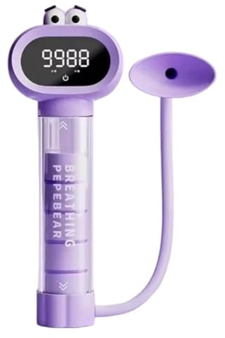 Aundhegrtt Dispositif D'Entraînement Respiratoire à Résistance Réglable, Portable pour la Salle de Sport à Domicile, Amélioration de la Force du Tronc et de la Capacité Pulmonaire.
