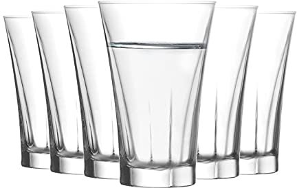 LAV 12x Clear 100ml Truva Shot Glasses - Small Vodka Tequila Jelly Cocktail Mini Dessert Party Drinking Glass Cups Set