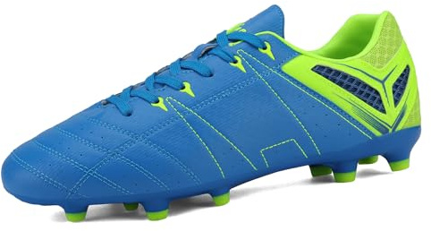 DREAM PARIRS fotbollsskor för män lätta skor, Kunglig/citron/grön, 46 EU