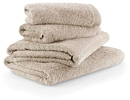 MÖVE Superwuschel Handtuch-Set, 2 Duschtücher 80 x 150 cm & 2 Handtücher 50 x 100 cm, Made in Germany, 100% Baumwolle, cashmere