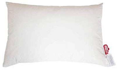 zizzz Almohada de Plumas de Pato 40x80 cm - Made in Germany - NoMite & Downpass Certified - Almohada Hecha de 15% de plumón de Pato y 85% de Plumas de Pato, Cubierta con Batista de algodón orgánico