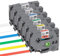 6 Stück Etiketten in verschiedenen Farben 12 mm x 8 m Bänder für Brother TZe Tape Drucker kompatibel für Brother P-Touch PT-1000, Schwarz auf Weiß/Rot/Blau/Gelb/Grün/Transparent