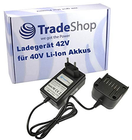 Akku Ladegerät für Verschiedene Worx 40V Li-Ion Akkus wie WA3536 WA3734 / Netzteil, Ladestation