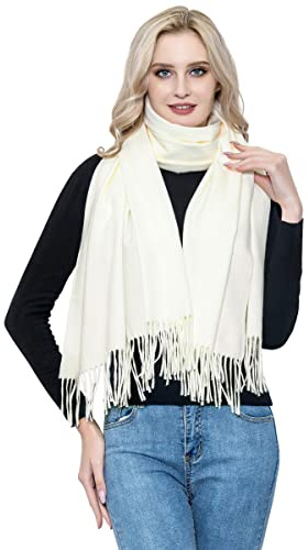 vimate Pashmina Wool Schal und Tuch, Damen Superweiche Wool Pashmina Schal Wrap für Abendkleider