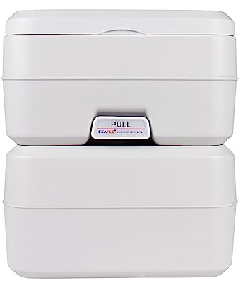 Seaflo LIGHTEU 20L 5,2 Gallonen tragbare Toilette für Wohnmobile, Camping, Outdoor, Wohnwagen