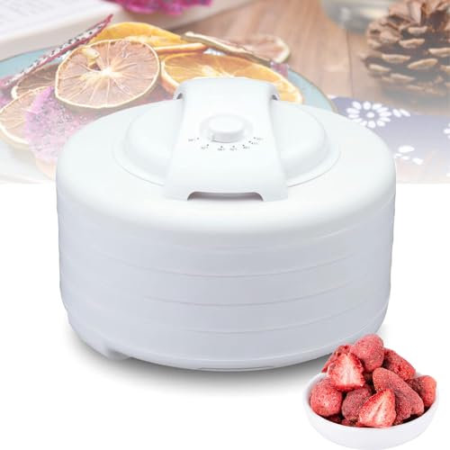 XoTiq Séchoir Alimentaire 500 W, déshydrateur 5 Couches, Four de séchage à l'air pour thé aux épices, réglage de la température de 35 à 68 °, matériau en résine ABS, adapté à la Viande séchée, aux