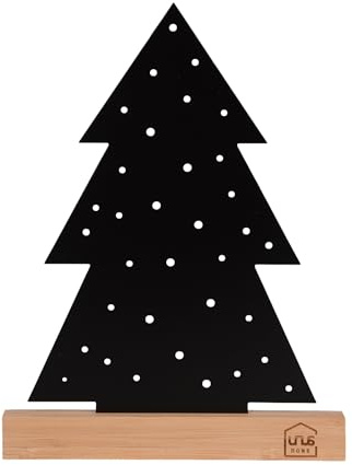 UNUS Tannenbaum-Aufsteller aus Bambus & Metall, Stilvolle Weihnachtsdeko | für Tisch & Fensterbank, Geschenkidee für Weihnachten