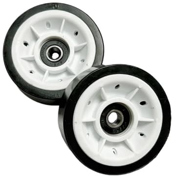 SBJKBVMF 1PC Heat Pump Tumble Dryer Rubber Wheel Support Wheel - Compatible with Midea, Compatible with Little Swan