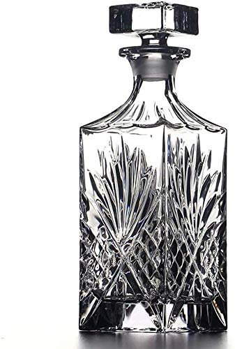 RJYYDSO Juego de jarra de whisky, Jarra de whisky de cristal de cristal, botella de bodega, jarra de vino con tapa, jarra de vino, copa de vino, armario de vino, decoración de (