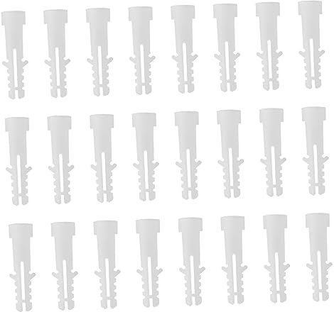 CIYODO 200 Pezzi Tubo Espansione Cartongesso Ancoraggio Calcestruzzo Espansione Parete Mattoni Nylon Pe Flessibile Guida Tende Battiscopa Mattoni Pieni Calcestruzzo