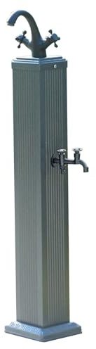 SRFTT Colonna per Rubinetto Verticale da Esterno, Rubinetto antigelo per Esterni, erogatore d'Acqua, Fontana con Funzione di idrante, Base Robusta, per irrigazione da Giardino
