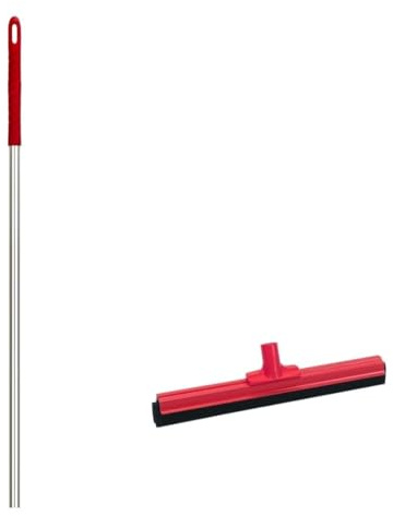 Vikan Floor Squeegee 55cm Mop Wet Shower with Handle Industrial Heavy Duty Red