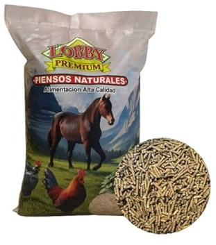 Lobby Premium Pienso Granulado Natural para Caballos, Alimentación, 25 kg