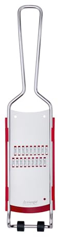 Triangle Julienne Grater with Removable Catcher - Ultra-Sharp Stainless Steel for Easy, Mess-Free Grating - Dishwasher Safe