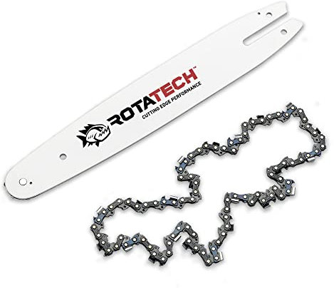 Rotatech 16 Chainsaw Bar & Chain Pack Fits Stihl MS180 MS181 018 55 DL Drive Links 3/8 LP Pitch .050 Gauge