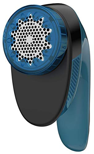 Rowenta Portable Lint Remover Shaver with Adjustable Shave Height, Fabric Defuzzer, Travel-Sized, Blue