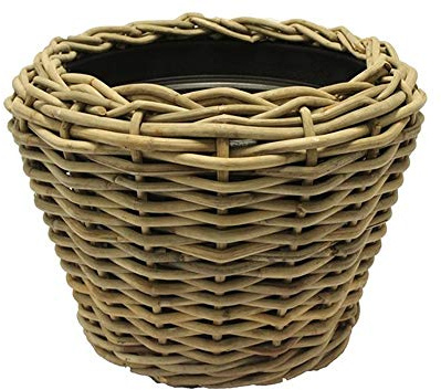 Van der Leeden Drypot® Pflanzkorb Rattan braun, D83 x H61 cm
