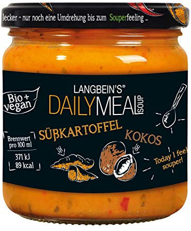 DAILY MEAL Süsskartoffel-Kokos Bio-Suppe im Glas, 350 ml