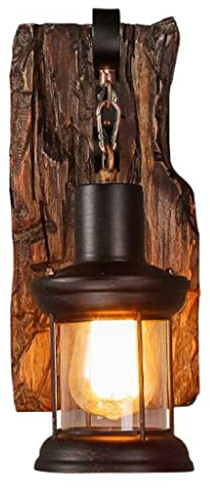 Bois Rétro Appliques Murale Vintage Loft Industriel Luminaire Rustic Living Lampe LED Mur Chambre EZ7 Simple Creative Design Antique Nostalgie Intérieur Petite Lustre