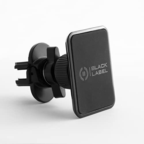 Celly, Supporto Magnetico da Auto per Smartphone Linea Black Label, Supporto Telefono con 6 Magneti Super Resistenti, Adatto per Bocchetta d’aerazione, Super Slim Design, Testina Regolabile a 360°