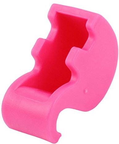 Ruilogod Kunststoff-Elefant-Design-Pad-Handy-Telefon-Standhalter 3 stücke Fuchsie