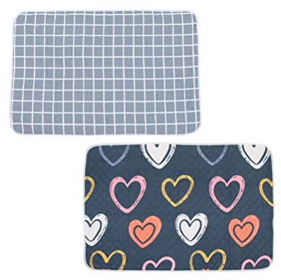 Healvian 2 pz Bambino Impermeabile Letto Pad Cotone Lavabile Materasso Pad Incontinenza Paziente Stuoie Copertura Pastiglie Mestruazione Pad Bambini Riutilizzabile Sottotampo per Bambino