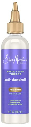 SheaMoisture Anti-Dandruff Pre-Wash Apple Cider Vinegar & Salicylic Acid To Gently Exfoliate & Remove Flakes System for a Healthier Scalp 4 oz
