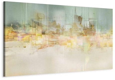 decomonkey Akustikbild Abstrakte 120x40 cm 1 Teilig Kunst Akustikpaneele Akustikdämmung Schallschlucker Schallabsorber Schalldämmung Akustikplatten Wandbild Schallschutz Leinwand für Tonstudio