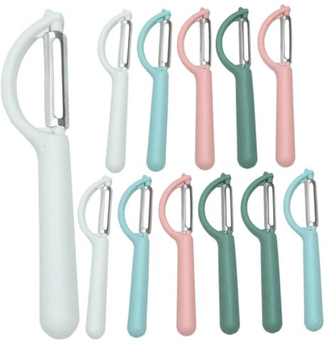 Zerodeko 12piezas Pelador De Verduras Para Cocina Pelador De Frutas Resistente Al Desgaste Práctico Para Uso El Hogar Herramienta Para Pelar Verduras Multifunción