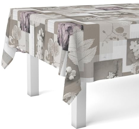Martina Home Zen Leaves Nappe en Toile Cirée Unique 200 x 140 cm