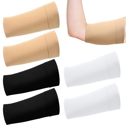 Vinsatin 6 Pcs PICC Line Sleeve Cover PICC Line Shower Cover Fashionable Breathable Upper Arm Sleeves for Women Men(Medium,Multicolor)