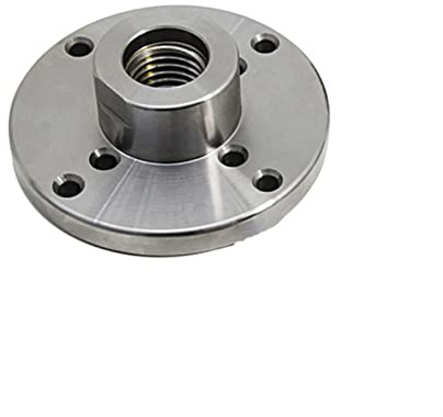 CETEOR Holz-Drehbank-Futter, Drehbank-Spannfutter for Holzbearbeitung, Planscheibe for Holzdrehbank, Flanschplatte, 1 x 8TPI, 4 Zoll,