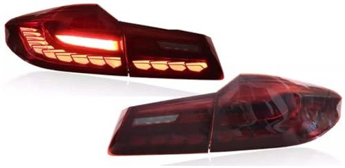 AIMXGBPS Fanali Posteriori Blocchi per BMW G30 G38 5-Series 2018-2022 520i 530 550, Auto Alta visibilità Luce Freno, Nebbia Posteriore Destro Sinistro
