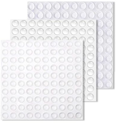 Lxtness 300 Stück Gummipuffer Selbstklebend,Gummipuffer,Schutzpuffer Möbelpuffer,Türpuffer Pads für Türen, Schränke, Schubladen, Tastatur