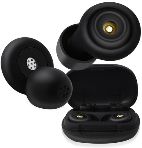 Spriman SilentNest Pro Noise Canceling Sleeping Earplugs – Up to 50dB Enhanced Noise Reduction, Hearing Protection Earplugs for Sleeping & Noise Sensitivity | 10 Ear Tips & Premium Portable Case