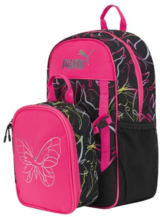 PUMA Unisex Kid's Colony Lunch Kit & Backpack Combo, Knockout Pink, Medium