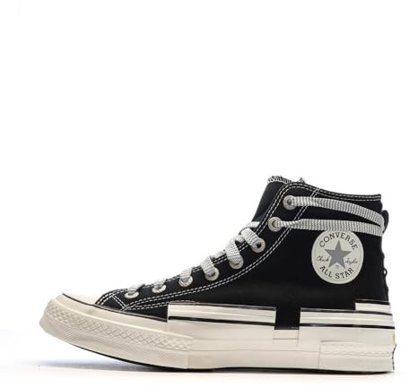 Converse Chuck 70 unisex-vuxen snörda skor, Svart, 44.5 EU