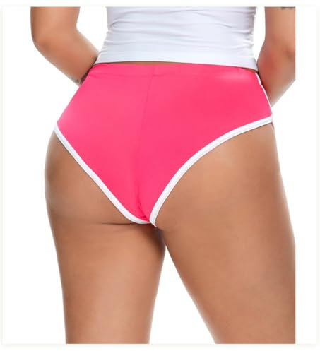 CHTME Figurformend Yoga Shorts Fitness Sexy V Back Yoga Mini Damen Pole Dance Hot Pants Po Heben Booty Shorts Low Waist Scrunch Butt Kurze Leggings Sommer sportlich Radfahren Wandern Sport