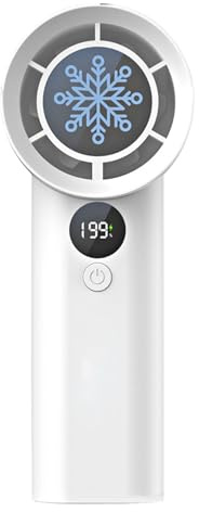 Ventilador de mano, ventilador portátil, ventilador USB, potencia de refrigeración de 199 velocidades, batería recargable tipo C, uso de pesca al aire libre, 6.26 x 2.44 x 2.17 pulgadas, negro