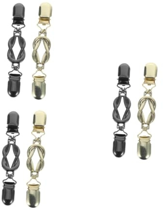 FOMIYES 6 Pièces Clips Cardigan Rétro pour Femmes Pinces pour Gilet et Pull Fermoirs Vintage pour Robes et Châles Style Classique Durable Lot de Gunmetal et Doré Ancien